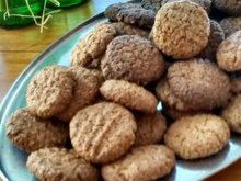 Bolachinha de aveia com amendoim