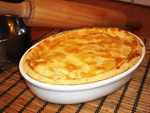 Torta de palmito com massa podre