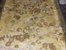 Lasanha de brócolis com molho branco