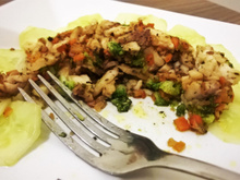 Tilápia com legumes