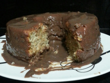 Bolo de banana com castanha-do-pará