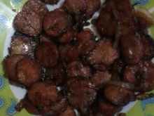 Calabresa ao molho shoyu