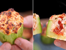 Faço essa abobrinha recheada na airfryer há 3 anos e se tornou o prato preferido do meu marido