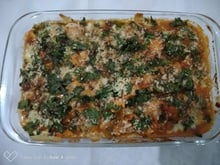 Brócolis com filé de frango à parmegiana