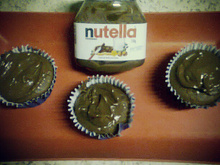 Cupcake rápido de Nutella