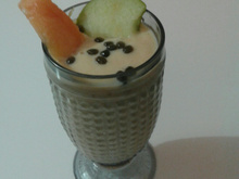 Vitamina de mamão e maçã