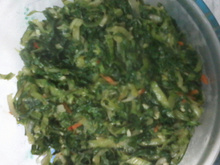 Chicória refogada picante