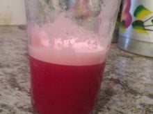 Suco de beterraba com inhame
