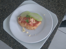 Chuchu gratinado com bacon