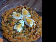 Macarrão com salame