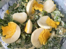 Salada de maionese de folhas