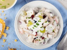 Salada de frango natalina