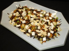 Salada de arroz selvagem