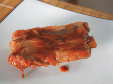 Costelinha com molho barbecue