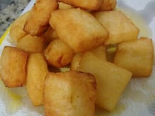 Mandioca frita cremosa