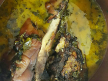 Cabeça de porco no tucupi