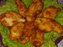 Filé de frango empanado