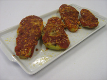 Chuchu recheado com carne moída