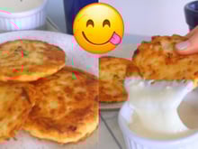 Panqueca de batata pra variar o cardápio: não esqueça de tirar o excesso de líquido no preparo