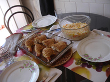 Frango com crosta de castanha de caju