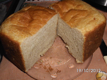 Pão rápido de panificadora