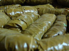 Sarmá - charutos folha de uva - receita Armênia