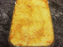 Escondidinho de frango com batata doce fit