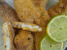 Filé de merluza empanado com vodka