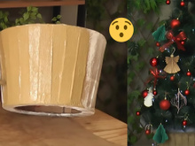 Saia rígida caseira para decorar a base da árvore de Natal reutilizando papelão é a melhor ideia que você vai ver hoje