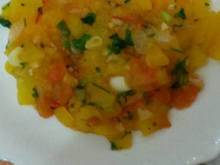 Mandioquinha refogada