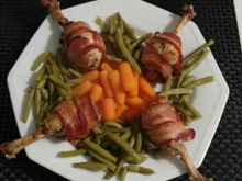 Coxa de frango assada na cerveja