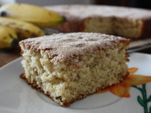 Bolo de banana mascavo