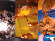 Lasanha de uma frigideira só: comida deliciosa para 4 pessoas sujando pouca louça, já salva a receita!