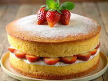 Bolo pão de ló com recheio de morangos frescos: receita deliciosa para receber os amigos em casa