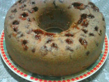Bolo de fubá com goiabada