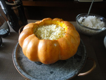 Carne seca na moranga com catupiry