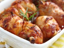 Frango assado com maionese