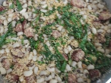 Farofa de feijão fradinho com couve