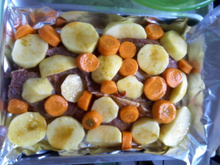 Carne de forno dos namorados