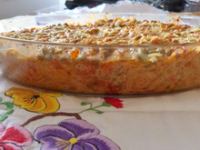 Macarrão com atum ao forno