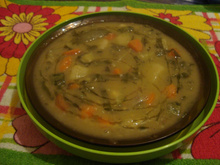 Sopão de ervilha apetitoso!