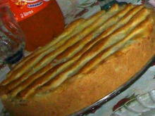 Torta de frango de massa semipodre