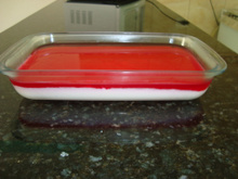 Manjar de coco com gelatina
