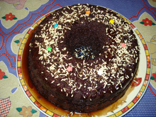 Bolo de micro-ondas de chocolate da Angélica
