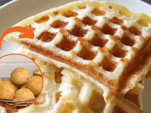 Todo mundo aqui em casa tá viciado nesse café da manhã: waffle de pão de queijo delicioso e fácil de fazer