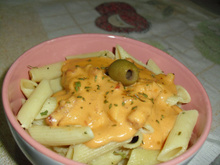 Macarrão com molho de queijo