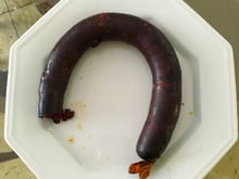Chouriço suíno no forno