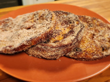 Rabanada de panetone na airfryer