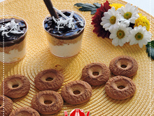 Pavê com rosquinhas de coco