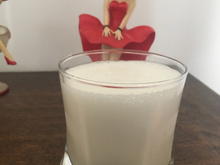 Suco de abacaxi com leite de coco